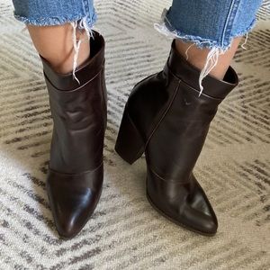 High Heel Brown Booties